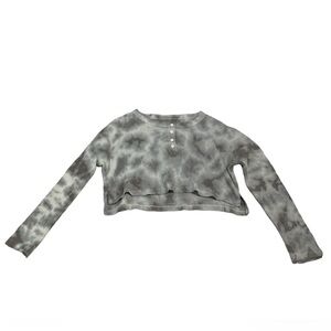 aeropostale cropped long sleeve tee